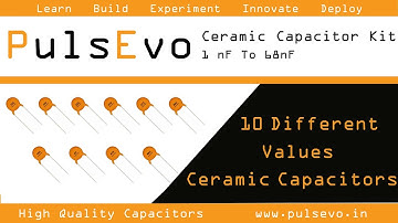 PulsEvo 10 Different Value 1nf to 4 7nf 50V Ceramic Disc Capacitor Assortment Assorted