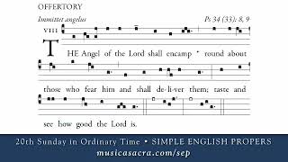 OFFERTORY • 20th Sunday in Ordinary Time • Simple English Propers