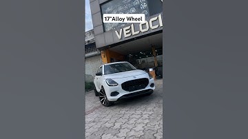 17" Alloy Wheel Install in 2024 Suzuki Swift #shorts #youtubeshorts #swift #modified #car #trend