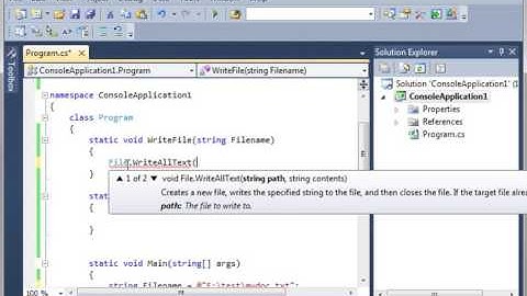 Basic File IO C#.Net