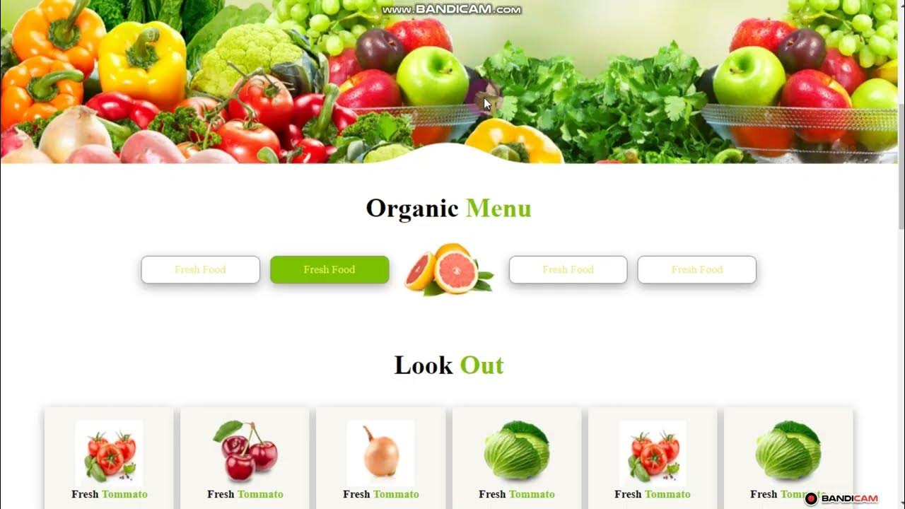 Complete Responsive Grocery Store Website Design - PHP - YouTube