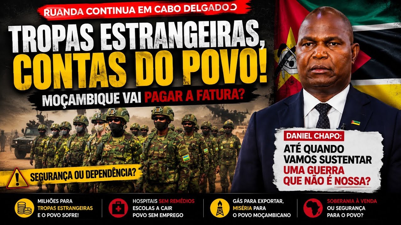 Moçambique vai pagar Ruanda para não retirar suas tropas de cabo Delgado