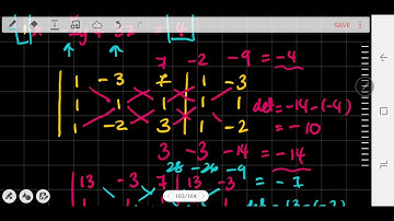 Solving 3x3 Matrices Using Cramer