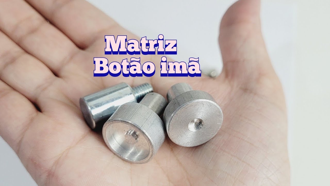 Matriz botão de ima com rebite duplo / como usar