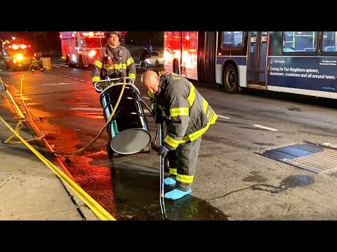 FDNY Manhattan 10-80 Box 1481 Diesel Fuel Spill 55 Gallons Hazmat Response for clean up
