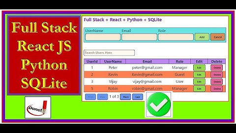 Building a Full Stack Web App with React JS, Python & SQLite : Complete Guide