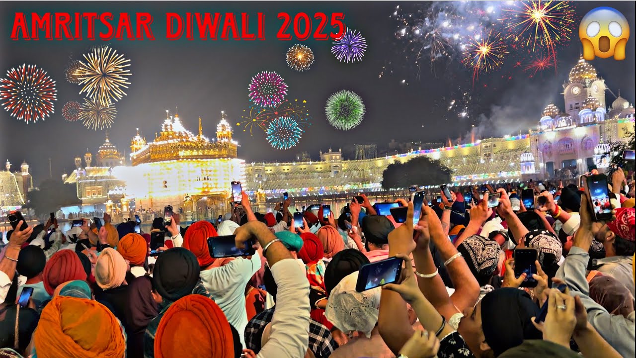 Amritsar Diwali 2025 🧨🙏🏻| Golden Temple Diwali Celebration | Amritsar Diwali Videos 