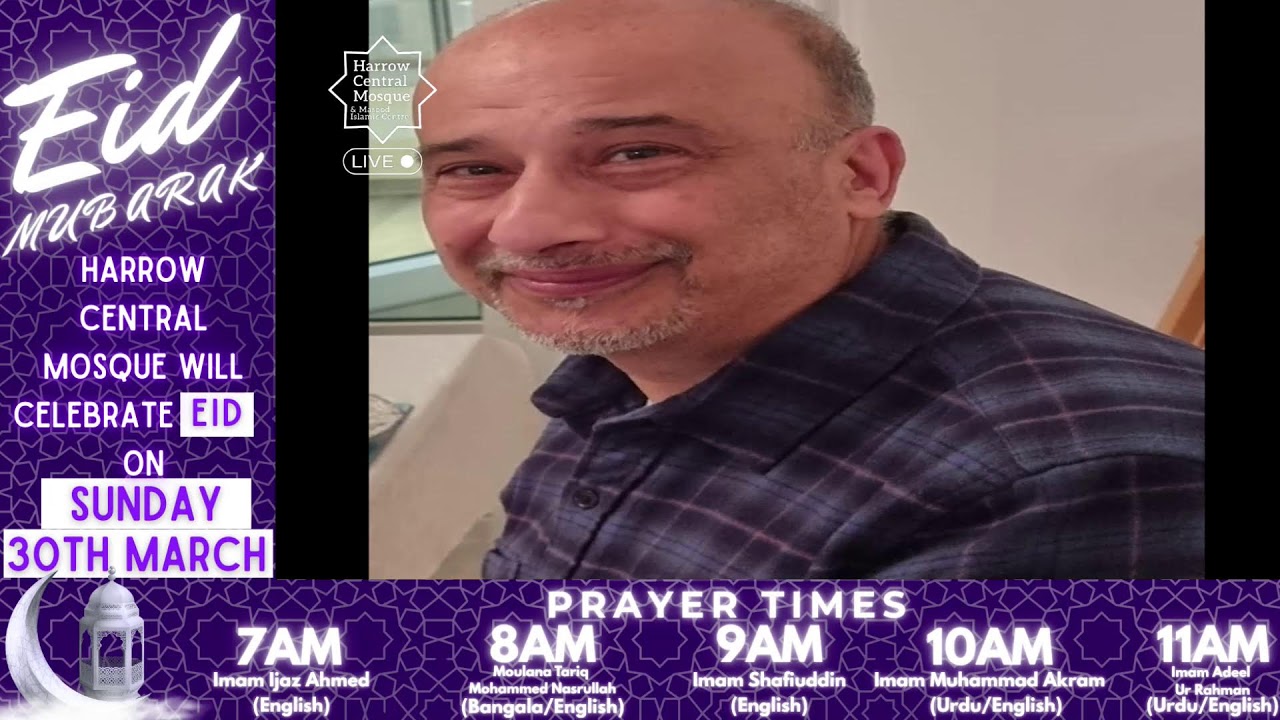 29th Iftaar, Ramadan 2025 | Live from Harrow Central Mosque London