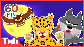 Hunters in the Night  more 60M | Who Is the Strongest? | Animal Nursery Rhymes & Kids Songs