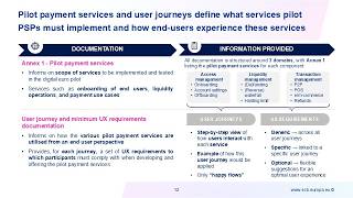 Focus Session on the digital euro pilot (II) | Pilot payment services