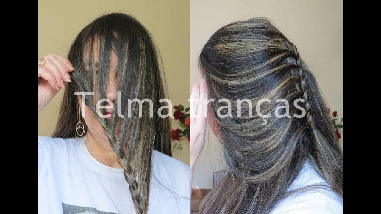 Trança Embutida Pela Frente, Penteado Para Fazer Sozinha - Telma Tranças - Youtube