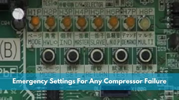 Emergency Settings for Standard 2 Compressor Failure VRVIII VRVIII Q and VRVII(R410A) Single System.