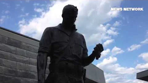 Images of the Korean War Memorial on the boardwalk...