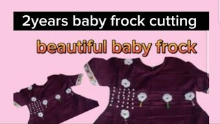 2 years baby frock design 2024 homemade | mirror work दर्पण का काम.@MubarkaStyle