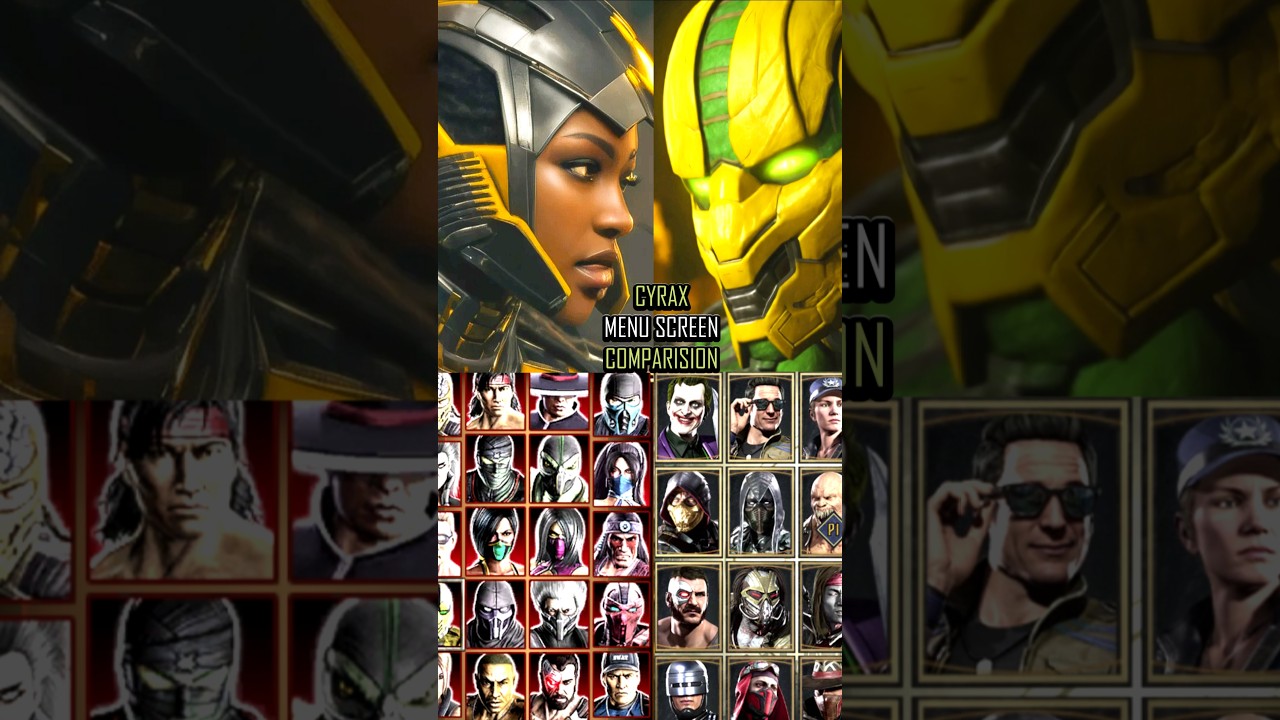 Cyrax Character Selection in Mk9 , MkX  and Mk1 Khaos Reigns 