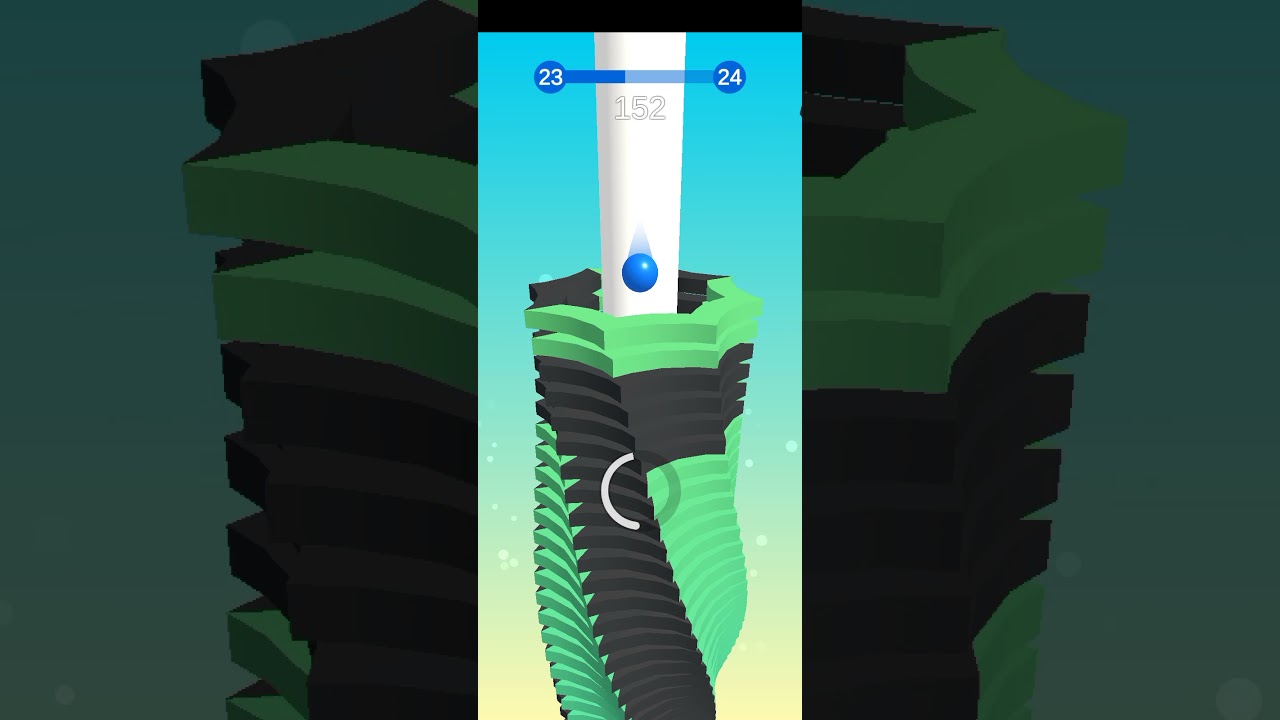 Stack Ball Blast through platforms Part 32