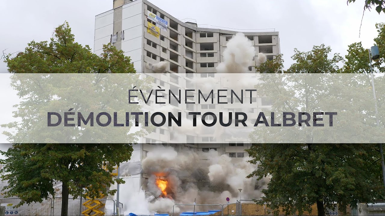 Démolition Tour Albret - MEAUX 2019
