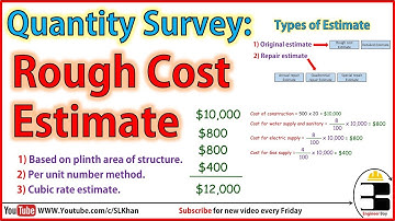 How to do rough cost estimate / civil engineering videos