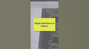 How to implement Single Inheritance in Python