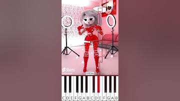 Gangle ZAI ZAI MEOW MEOW(@M3lw)The Amazing Digital Circus Animation - Octave Piano Tutorial