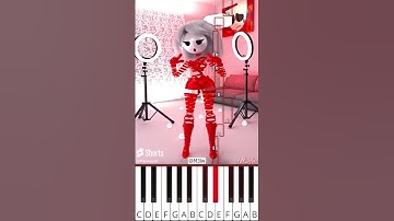 Gangle ZAI ZAI MEOW MEOW(@M3lw)The Amazing Digital Circus Animation - Octave Piano Tutorial