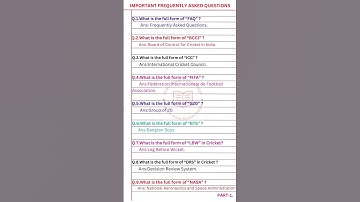 What Is The Full Form of FAQ?//#shortsfeed #ytshorts #shortsfeed