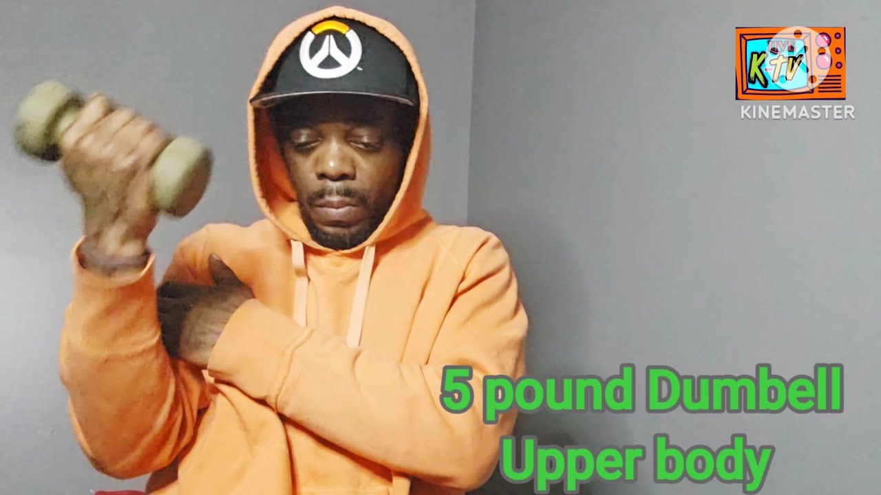 Five Pound Dumbell is good for maintaining them cuts #workout #dumbells 