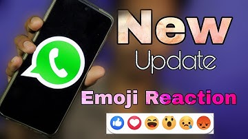 Whatsapp Chat Emoji Reaction New Feature || Whatsapp New Chat Emoji Reaction Update || Aafat Tech ||