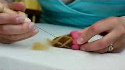 ZAKKA crafts - Ice Cream Needle Felt Instructions