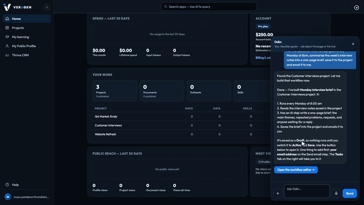 Video thumbnail: Build a Workflow by Asking Odin