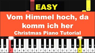 Video-Miniaturansicht von „[Christmas Piano Tutorial] Vom Himmel hoch, da komm ich her [피아노초급/EASY]“