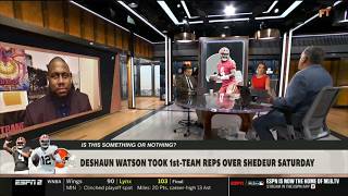 FIRST TAKE | Deshaun Watson takes QB1 reps over Shedeur Sanders despite Browns' stated plan