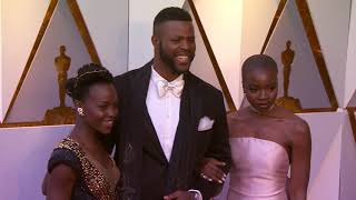 Oscars 2018 Arrivals: Lupita Nyong'o, Danai Gurira and Winston Duke | ScreenSlam