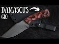 making a G10 DAMASCUS handle skinning knife