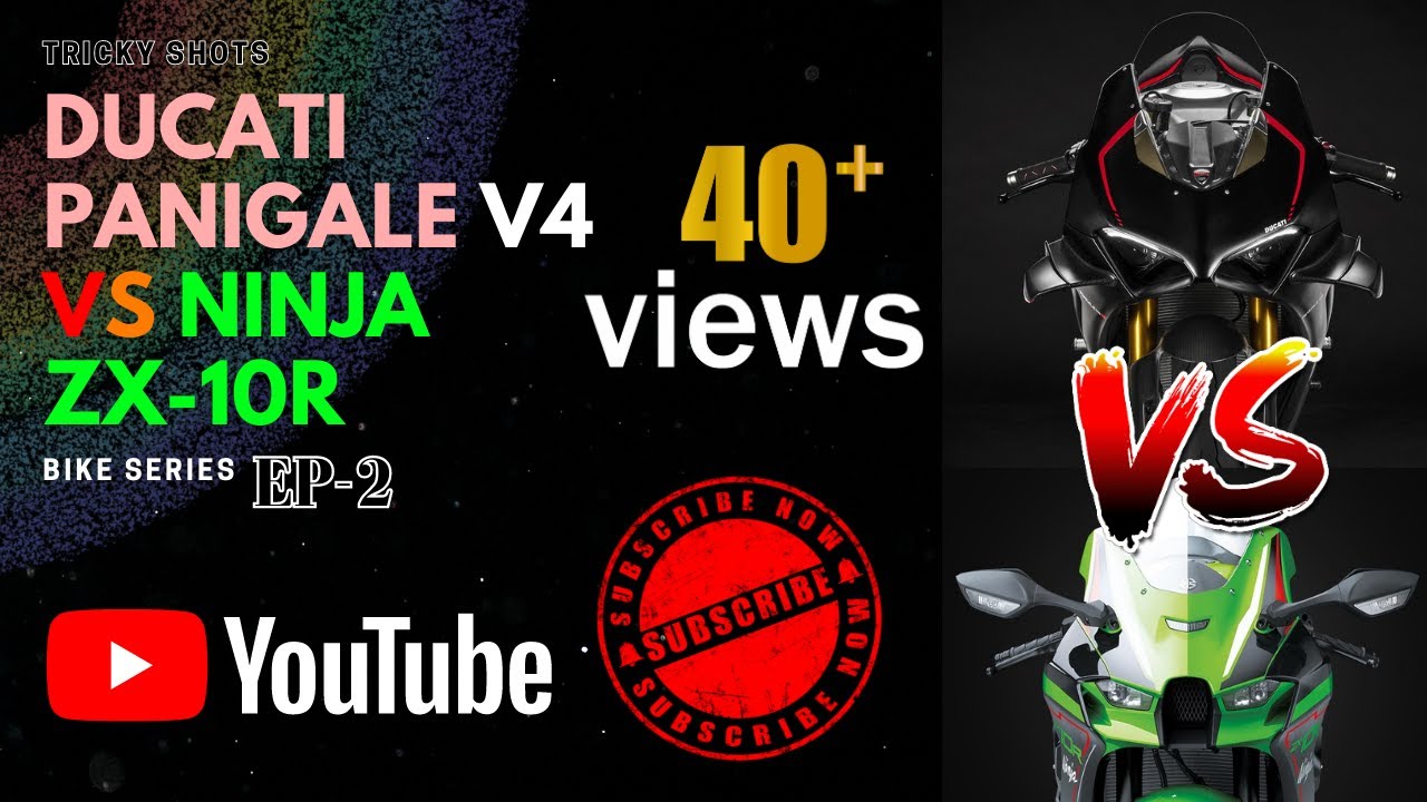 Ducati Panigale V4 VS Ninja ZX10r Comparison Series Ep2 Tricky