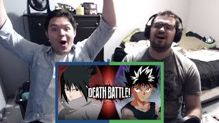 SASUKE VS HIEI | DEATH BATTLE REACTION!