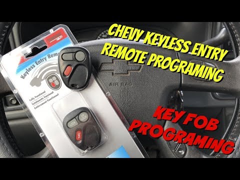 GM / Chevrolet / GMC 용 키리스 엔트리 리모컨 프로그래밍 방법 1998-2006