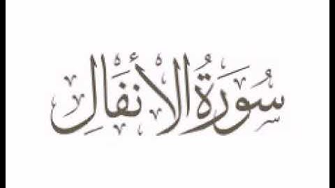 سورة الأنفال للأستاذ:محمد عبده.
