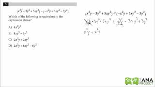 SAT Practice Test 1: Section 3, Question #5