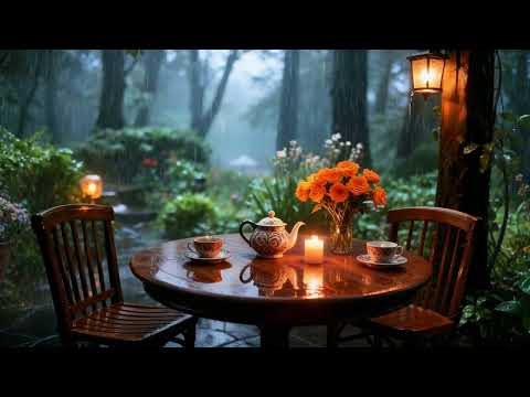 The soothing sound of rain is the music played by nature, Helps relax and sleeping