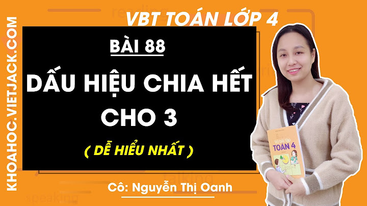 Vở bài tập Toán trang 6 dấu hiệu chia hết cho 3