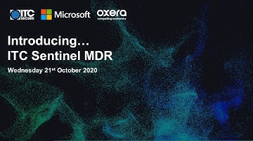 Introducing ITC Sentinel MDR