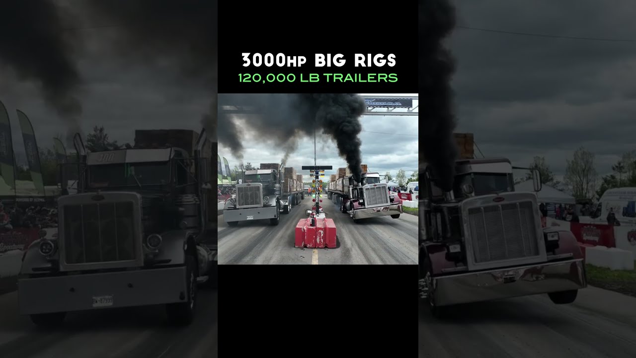 3 000 Horsepower Semi Trucks Vs 120 Pounds Great Lakes Big Rig Challenge 