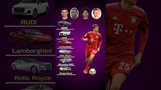 Müller vs Pogba vs Gnabry vs Kroos Car Collection 🚗🔥 #shorts #football #cars #luxury #tonikroos