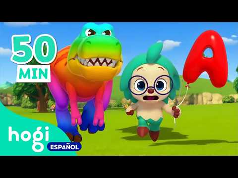 🌈🦖50 Minutos de Colores con Dinosaurios, Bicicletas y Pop It｜Hogi en español