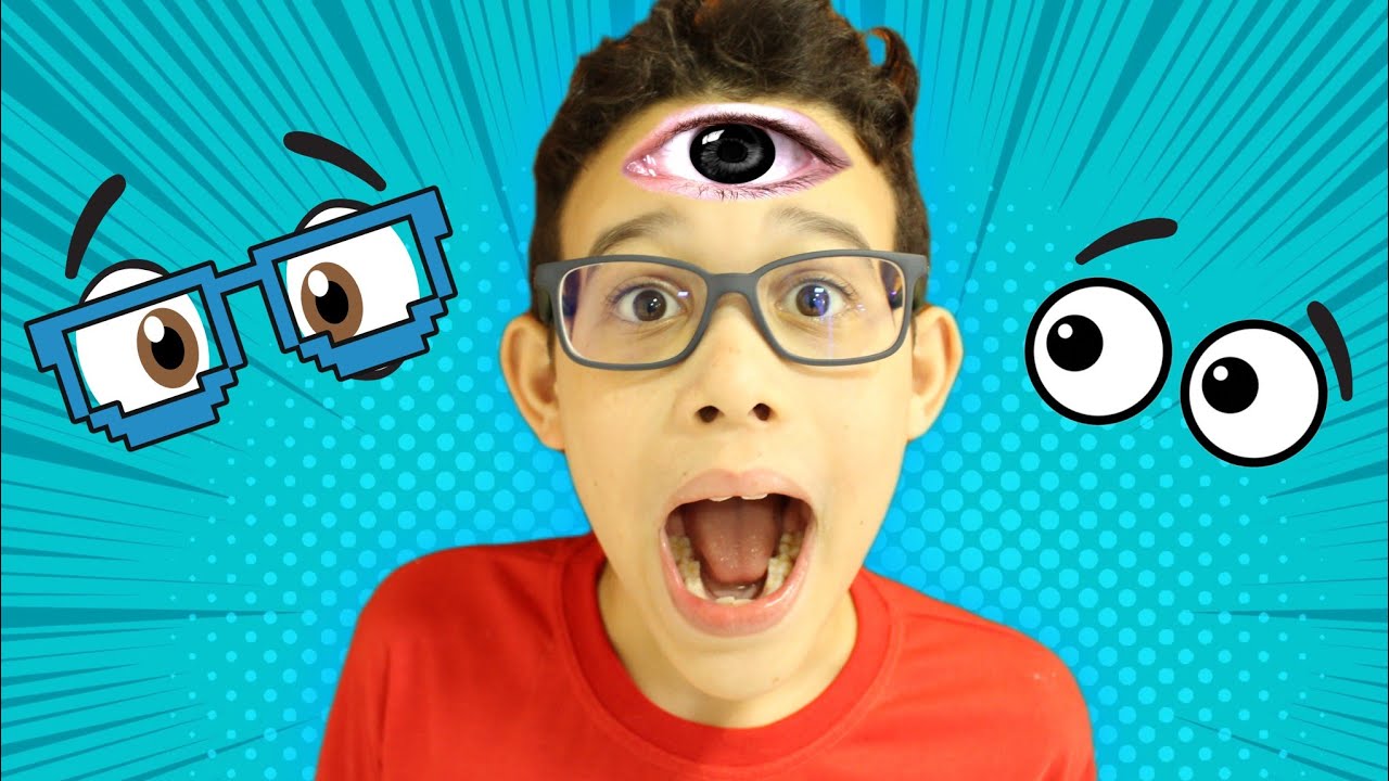LUCAS EM UMA HISTÓRIA ENGRAÇADA DOS OLHOS MÁGICOS GIGANTES