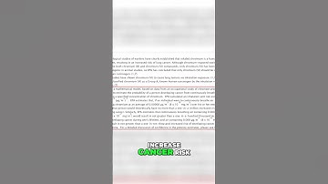 Chromium 6: What You Need to Know About Its Health Risks