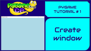 Pygame Tutorial || Create Window
