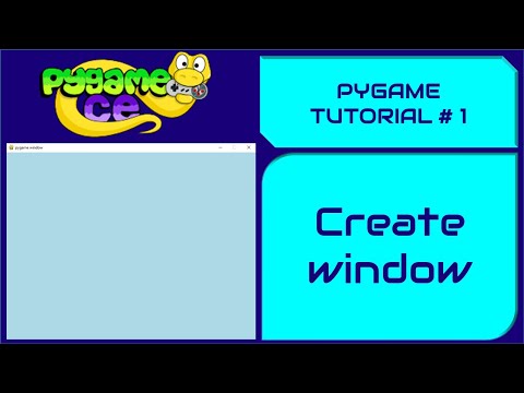 Pygame Tutorial || Create Window
