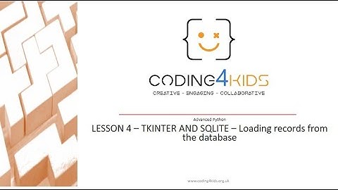 Tkinter and Sqlite - Contact List App -  Lesson 4 - Extracting data rom database